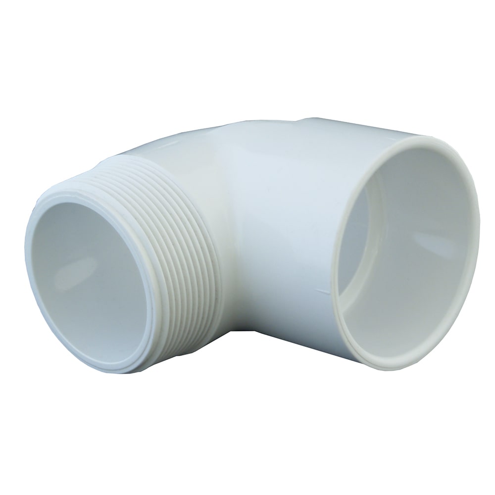 90º PVC Plumbing Elbow (Slip x MPT), Fittings The Pond Guy