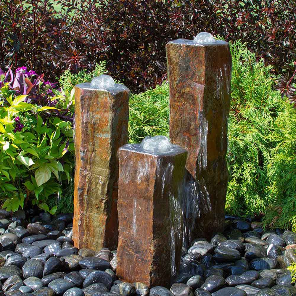 Polished Bowl Tops| Natural Stone Fountains | The Pond Guy