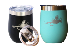 12oz Wine Fly Fishing Insulated Tumblers
