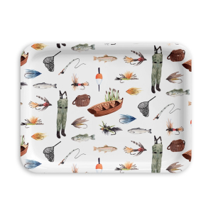 Large Gone Fishing Serving Tray