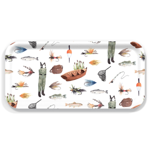 Small Gone Fishing Serving Tray