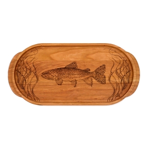 Artisan Cherry Oval Serving Tray - Trout