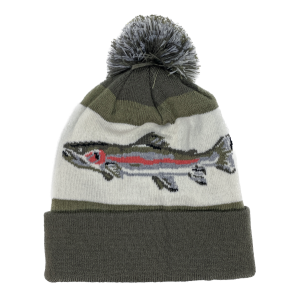 Mykiss Cuffed Pompon Knit Hat - Merino Wool