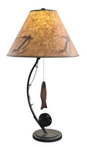 Fly Fishing Table Lamp 1 Rod