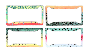 Trout License Plate Frames