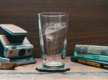 Etched Glassware - Trout  Pint Etched Glassware - Trout  Pint
