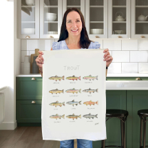 Trout Tea Towel