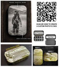 Custom Photo Engraved Aluminum Fly Box
