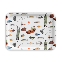Large Gone Fishing Serving Tray