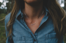 Gold / Silver Plate Fly Fishing Necklace