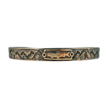 Bronze Tapered Cuff Bracelet - Trout Squatch