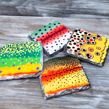 Trout Slate Coasters
