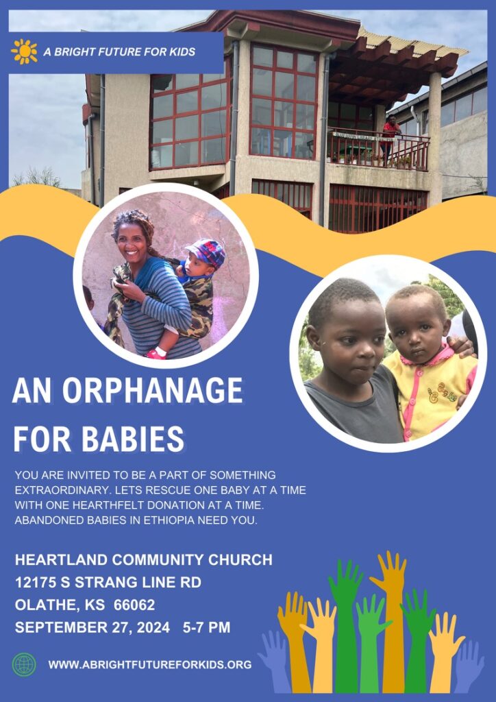 Blue And Yellow Simple Fundraising Charity Poster 1