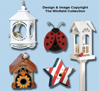Bird Feeder Woodworking Plans Birdhouses And Feeders Pattern Set
