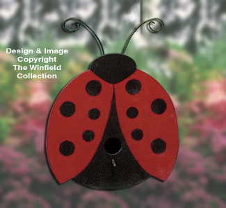 Birdhouse Wood Patterns - Ladybug Birdhouse Project Plan
