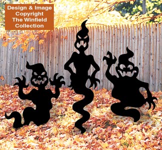 All Halloween - Scary Ghosts Woodcraft Pattern