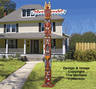 Yard Art Woodcraft Plans Large American Indian Totem Pole Plans Yard Art Woodcraft Plans Large American Indian Totem Pole Plans