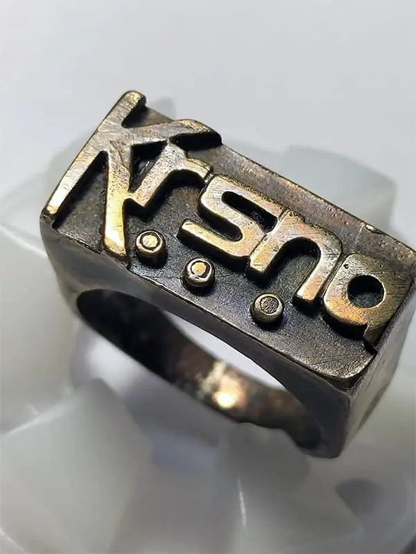 Prabhupada 50 campaign Krishna Ring top right angle view