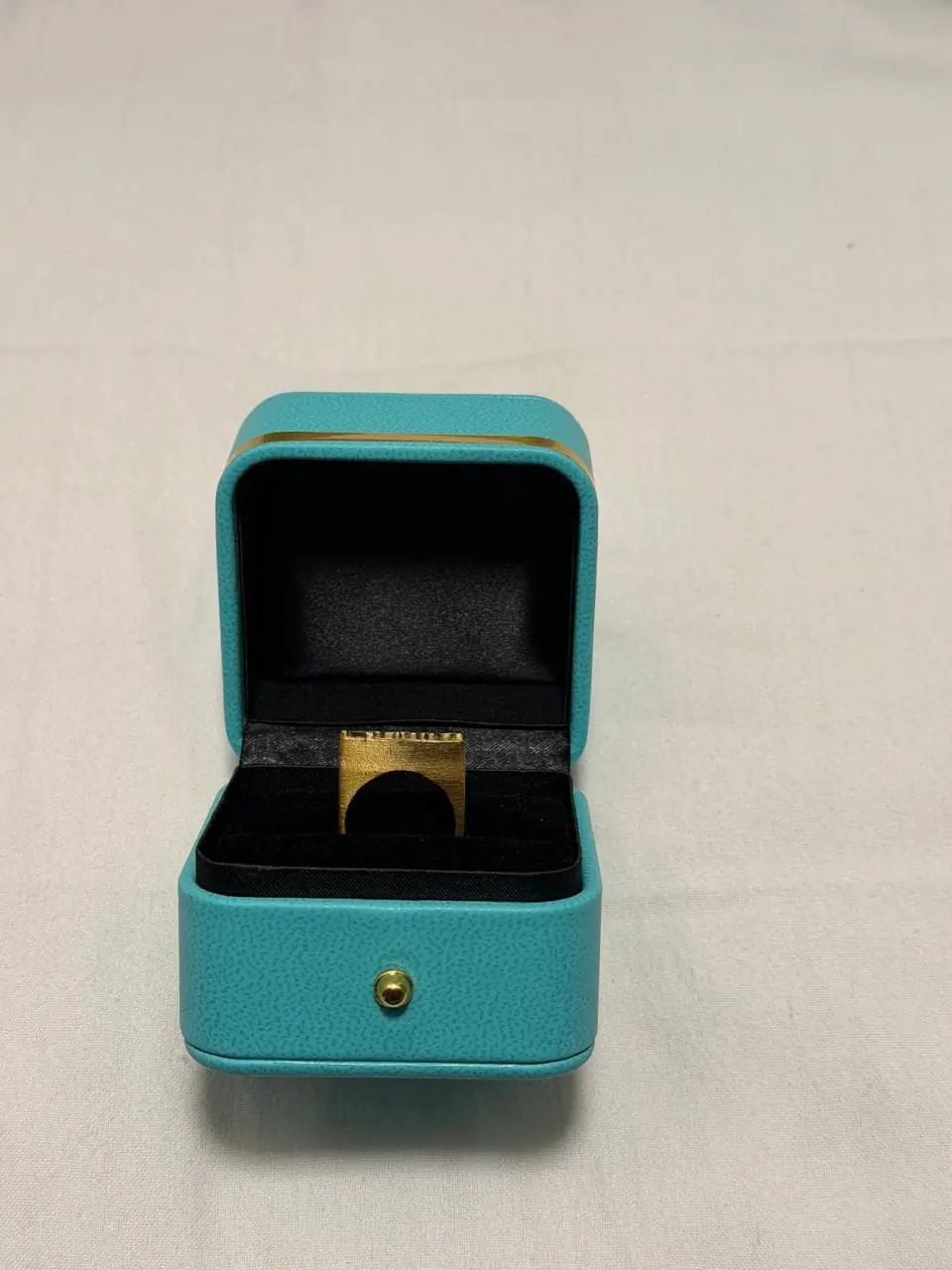 Srila Prabhupada Replica Ring in a box - side view
