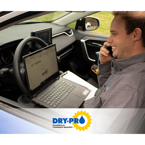 This picture shows our Design Specialist finalizing a virtual consultation.
