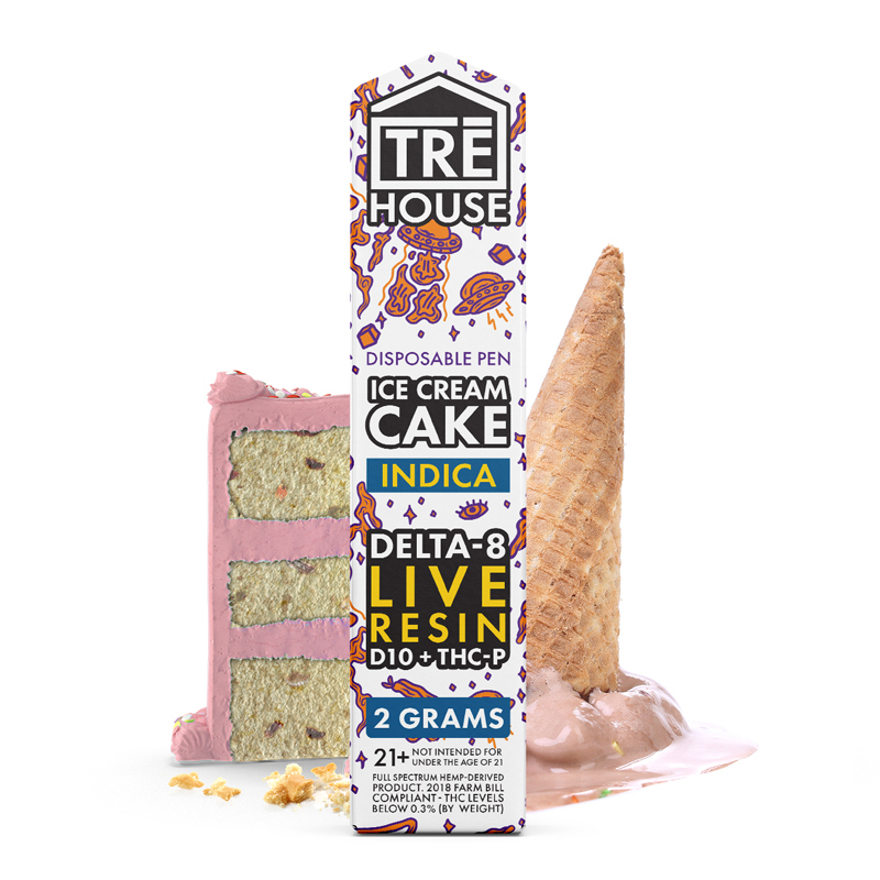 Tre House Ice Cream Cake Fp Live Resin Delta 8 Vape Tre House Ice Cream Cake Fp