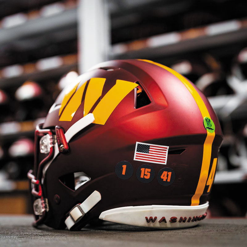 Washington uniform rumors: Commanders gear and banners at the team