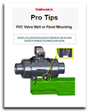 PVC Valve Wall or Panel Mounting PVC Valve Wall or Panel Mounting