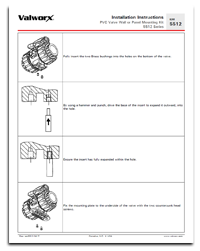 5512 PVC Valve Wall Mounting Instructions