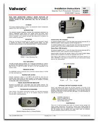 5300/5301 Series Pneumatic Actuators- Rack & Pinion