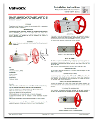 5310/5311 Series Pneumatic/Combination Actuators