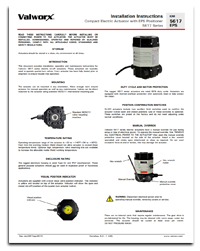 5617 Series Electric Actuators with EPS Positioner