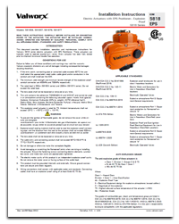 5818 Series Explosion Proof Electric Actuators with EPS Positioner