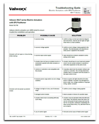 Troubleshooting - 5617 Series Electric Actuators with EPS Positioner