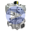 Air Actuated 3-Way L-Port Sanitary Ball Valves - All Stainless
