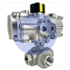 Air Actuated Stainless 3-Way L-Port Ball Valves - All Stainless