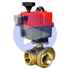 Electric Actuated Brass 3-Way Ball Valves - Multi-Voltage
