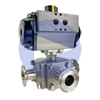 Air Actuated 3-Way T-Port Sanitary Ball Valves