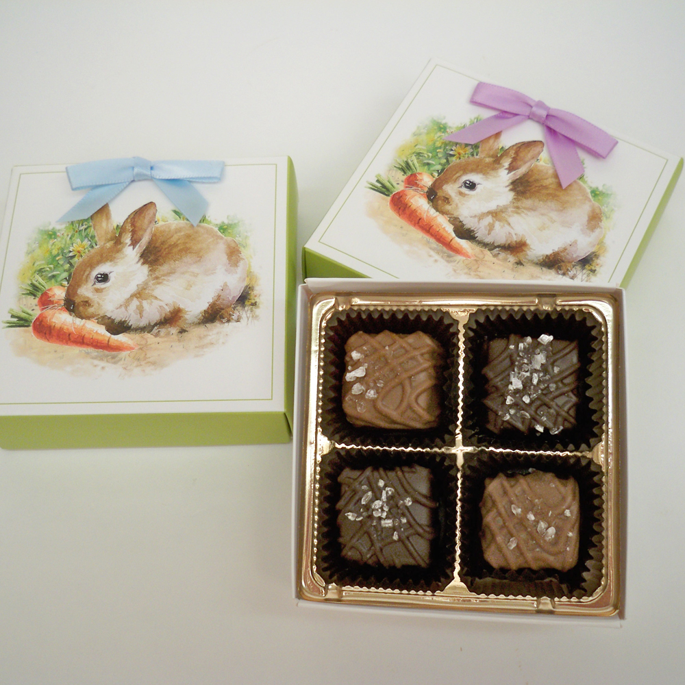 Sea Salt Caramels in Easter Box