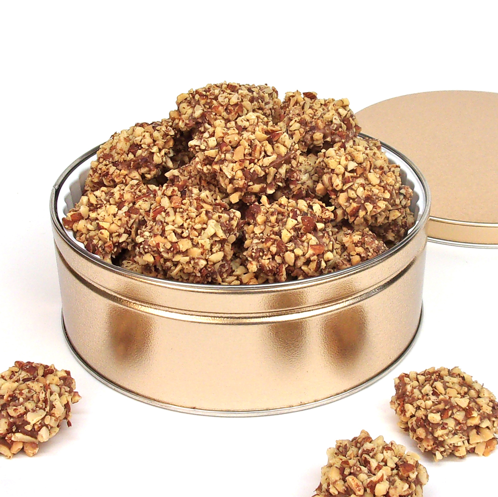 Nut Covered English Toffee Gift Tin, Gift Tins Vande Walle's Candies