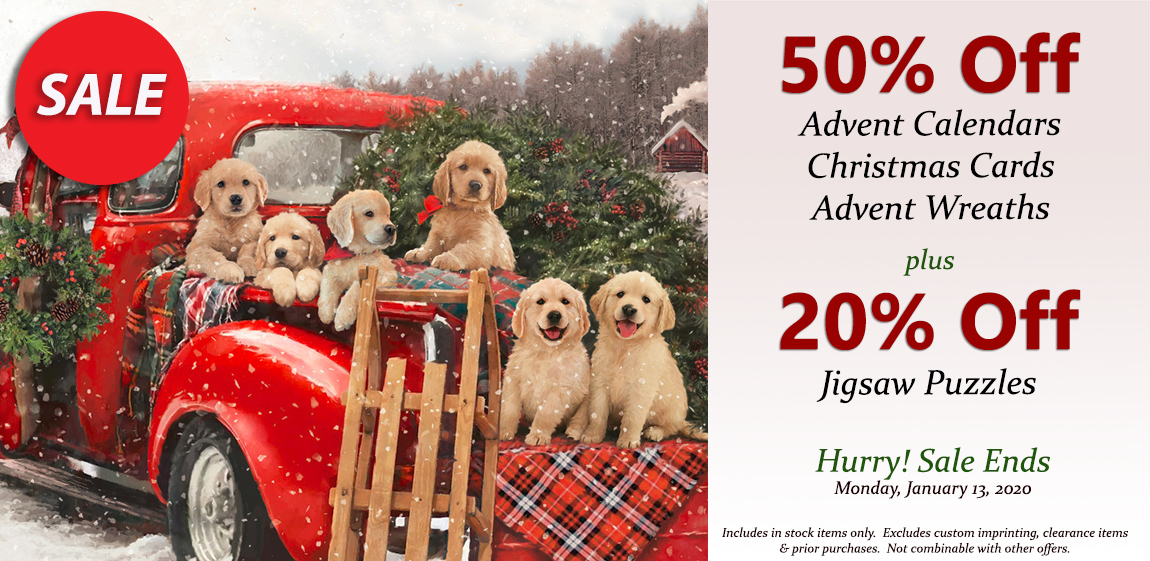 Advent Calendars, Advent Wreaths, Christmas Cards, Jigsaw Puzzles