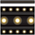 Black Marquee Straight Border Trim