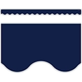 Navy Blue Scalloped Border Trim