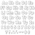 White Funtastic 4 in.H Letters Combo Pack
