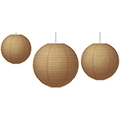 Burlap Paper Lanterns