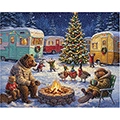 Woodland Christmas Campfire Puzzle