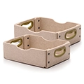 Copernicus Sand Stubby Softouch Storage Bins - Set of 2