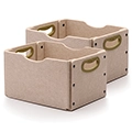 Copernicus Sand Large Softouch Storage Bins - Set of 2