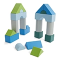 HABA&reg; Pro 21-Piece Foam City Building Block Set