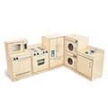 Whitney Brothers Contemporary Kitchen Ensemble - Natural