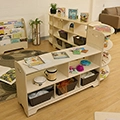 Copernicus Seoras Open Back Staggered Shelving